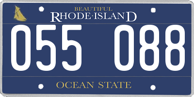 RI license plate 055088