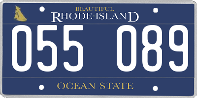 RI license plate 055089