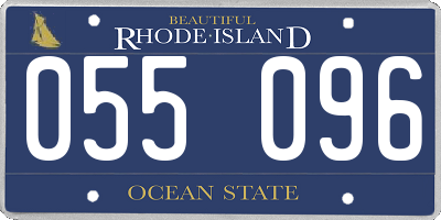RI license plate 055096