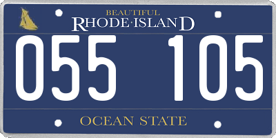 RI license plate 055105