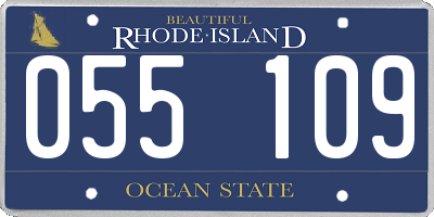 RI license plate 055109