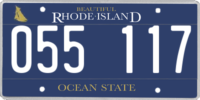 RI license plate 055117