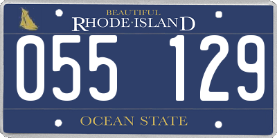 RI license plate 055129