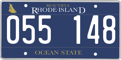 RI license plate 055148