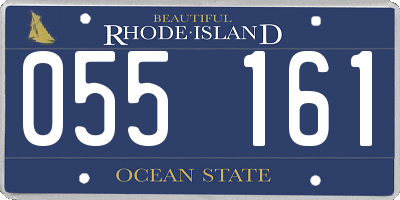 RI license plate 055161