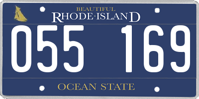 RI license plate 055169