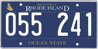 RI license plate 055241