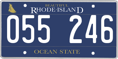 RI license plate 055246