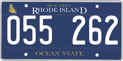 RI license plate 055262
