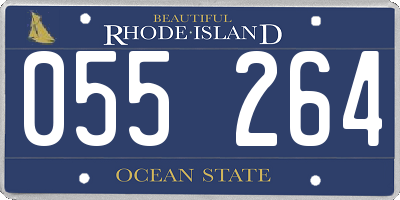 RI license plate 055264