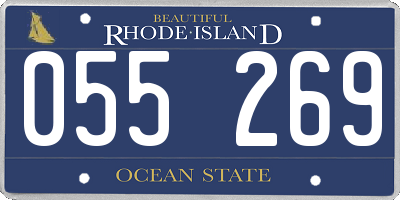 RI license plate 055269