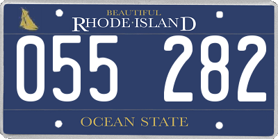 RI license plate 055282