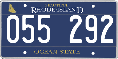 RI license plate 055292