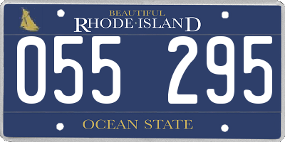 RI license plate 055295