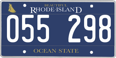 RI license plate 055298