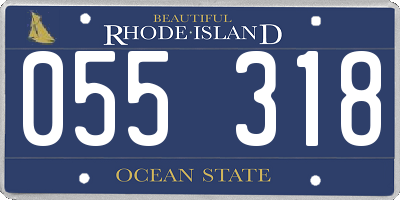 RI license plate 055318