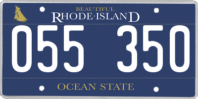 RI license plate 055350