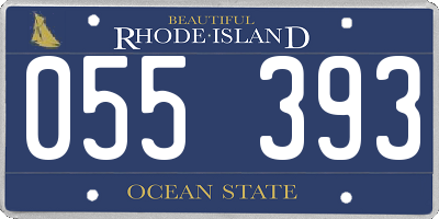 RI license plate 055393