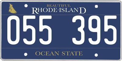RI license plate 055395