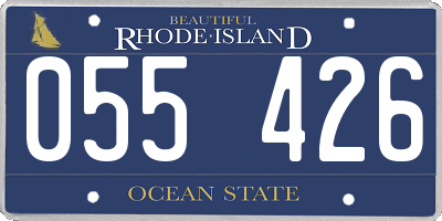 RI license plate 055426