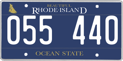 RI license plate 055440