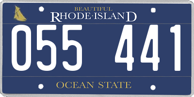 RI license plate 055441