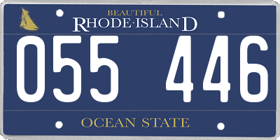 RI license plate 055446