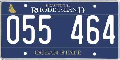 RI license plate 055464