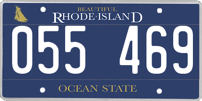RI license plate 055469