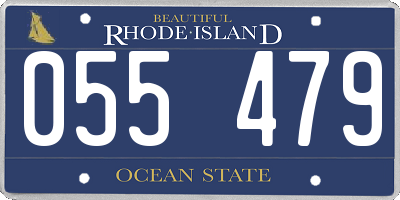 RI license plate 055479