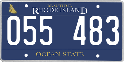 RI license plate 055483
