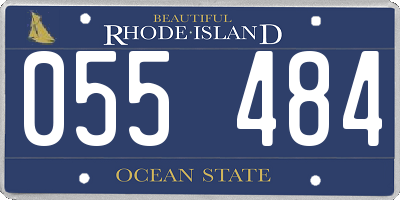 RI license plate 055484