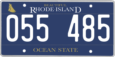 RI license plate 055485