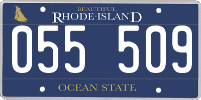 RI license plate 055509