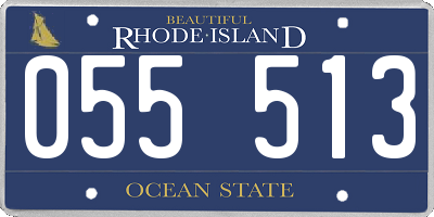 RI license plate 055513