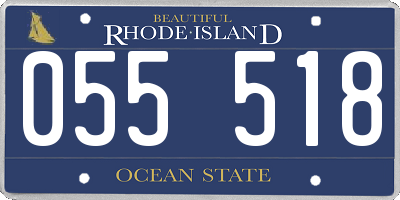 RI license plate 055518