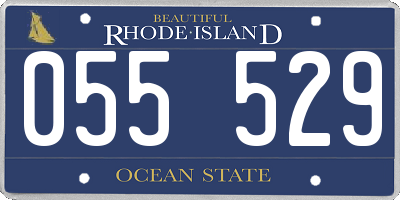 RI license plate 055529