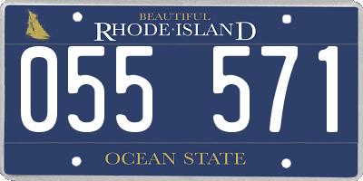 RI license plate 055571
