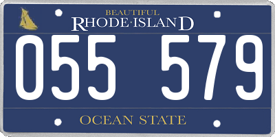 RI license plate 055579