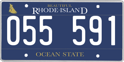 RI license plate 055591