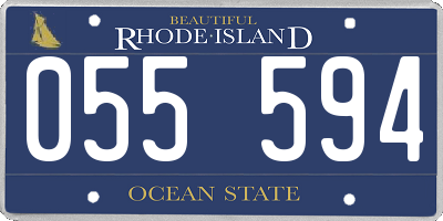 RI license plate 055594