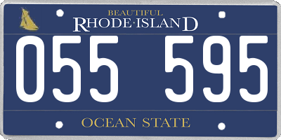RI license plate 055595