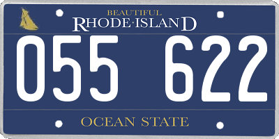 RI license plate 055622