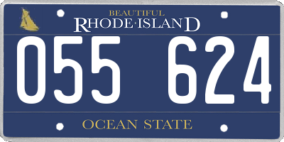 RI license plate 055624