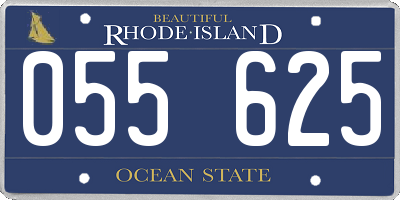 RI license plate 055625