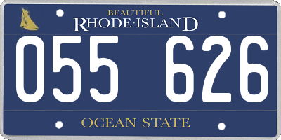 RI license plate 055626