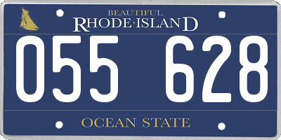 RI license plate 055628