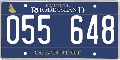 RI license plate 055648