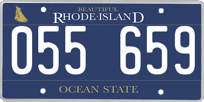 RI license plate 055659