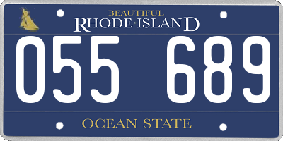 RI license plate 055689